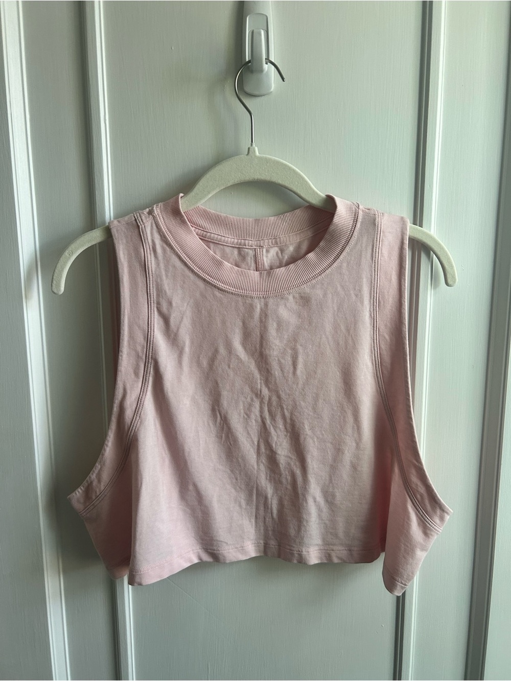 Lululemon All Yours Crop Tank in 
Pink Mist